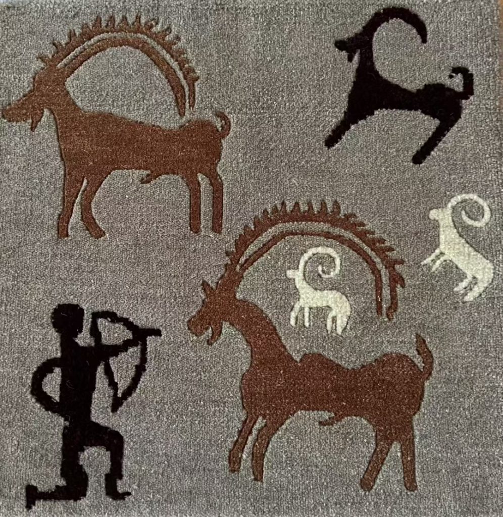Ningxia Rock Art Hand-Woven Wool Rug Collection