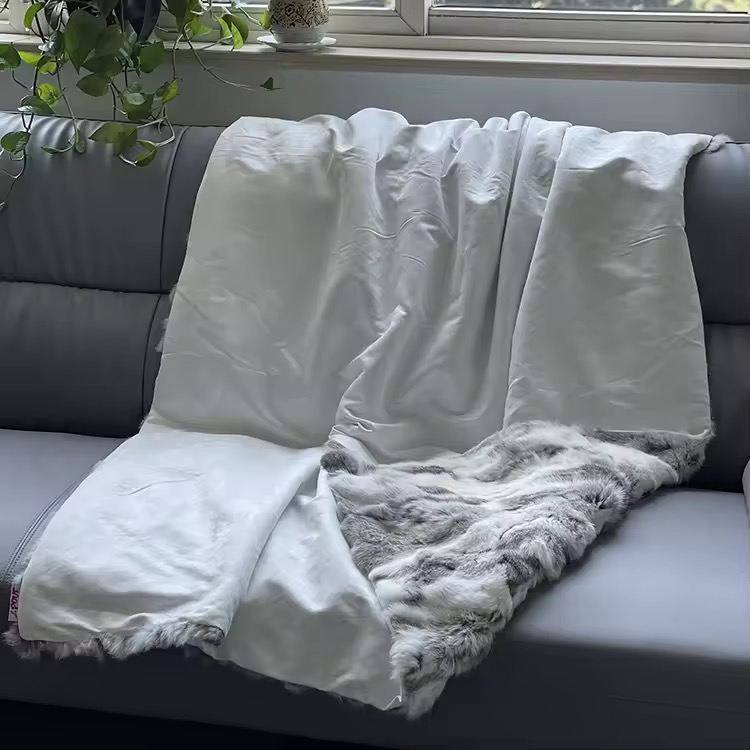 Rabbit Fur Blanket 002