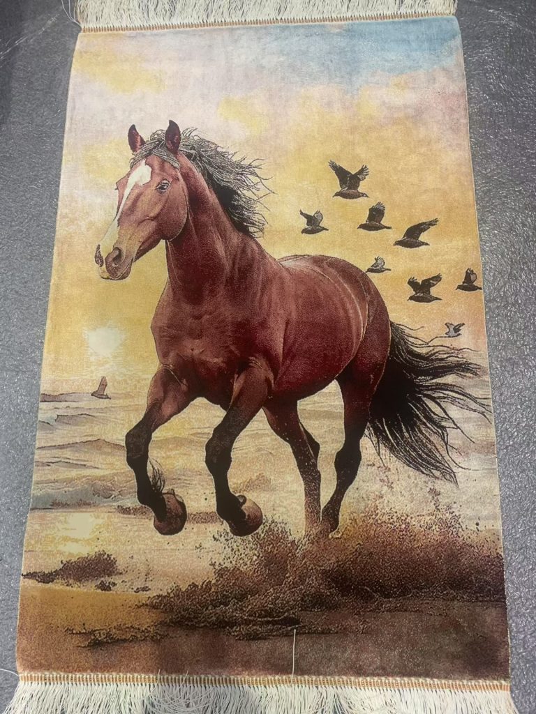 Pastoral Duck & Horse Hand-Woven Wool Rug Collection