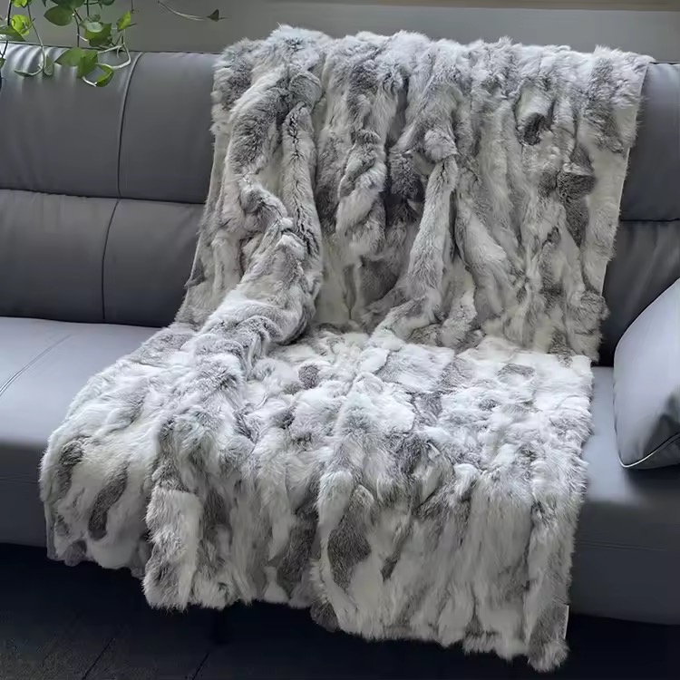 Rabbit Fur Blanket 001