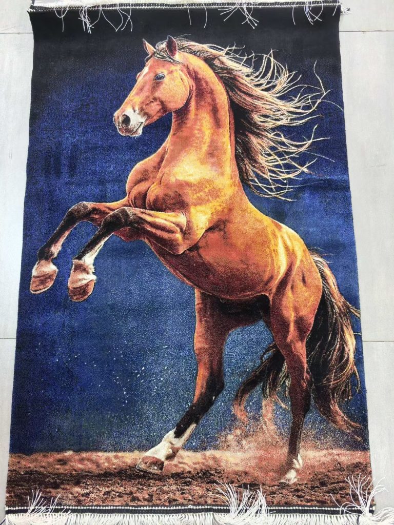 Equestrian & Landscape Hand-Woven Wool Rug Collection