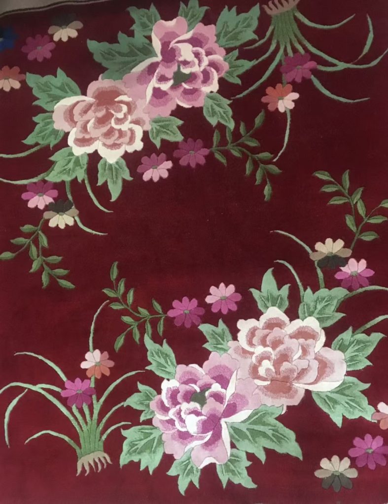 Petroglyph & Floral Hand-Woven Wool Art Rug Collection