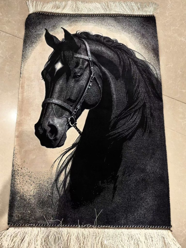 Equestrian & Landscape Hand-Woven Wool Rug Collection