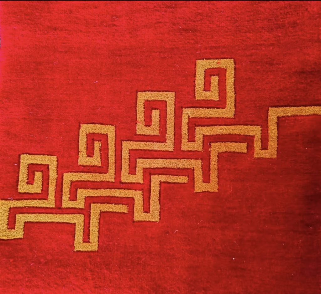 Horse Medallion & Geometric Hand-Woven Wool Rug Collection