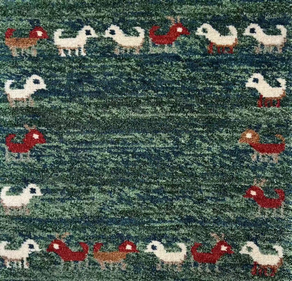 Pastoral Duck & Horse Hand-Woven Wool Rug Collection