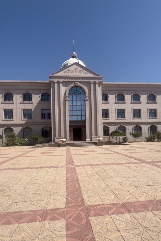 Factory courtyard and operations campus