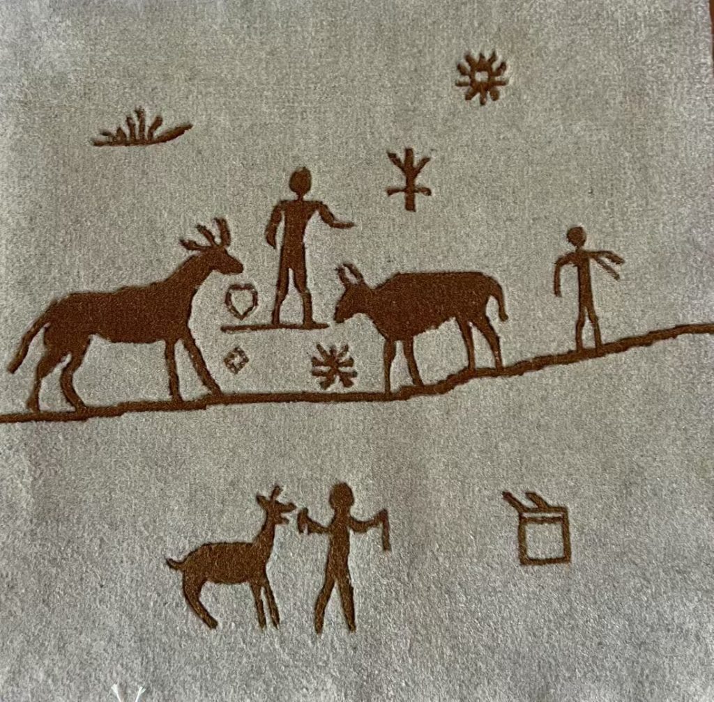 Ningxia Rock Art Hand-Woven Wool Rug Collection