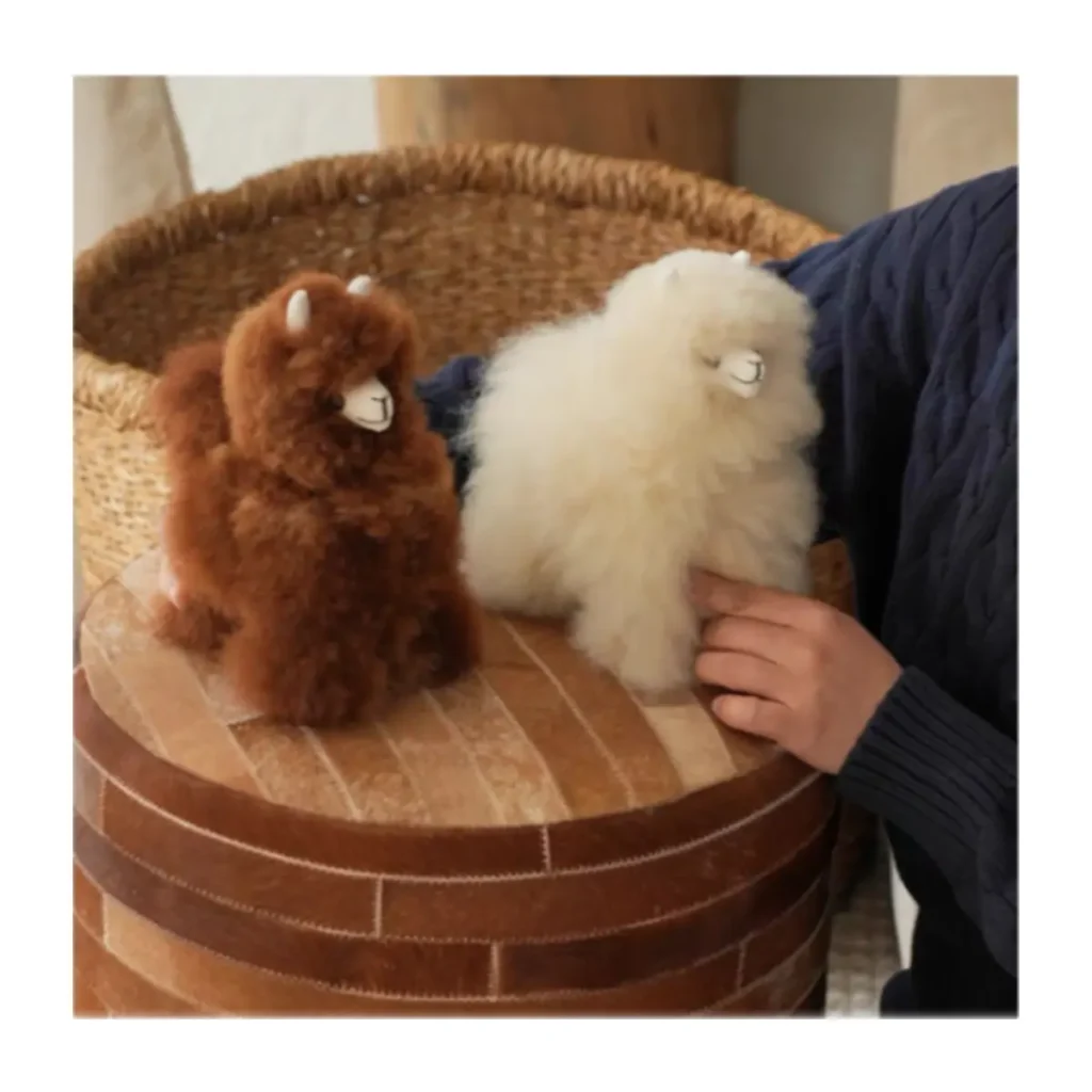 Handcrafted Compact Alpaca Fur Figure