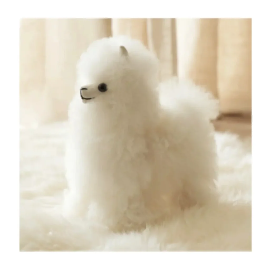 Handcrafted Compact Alpaca Fur Figure