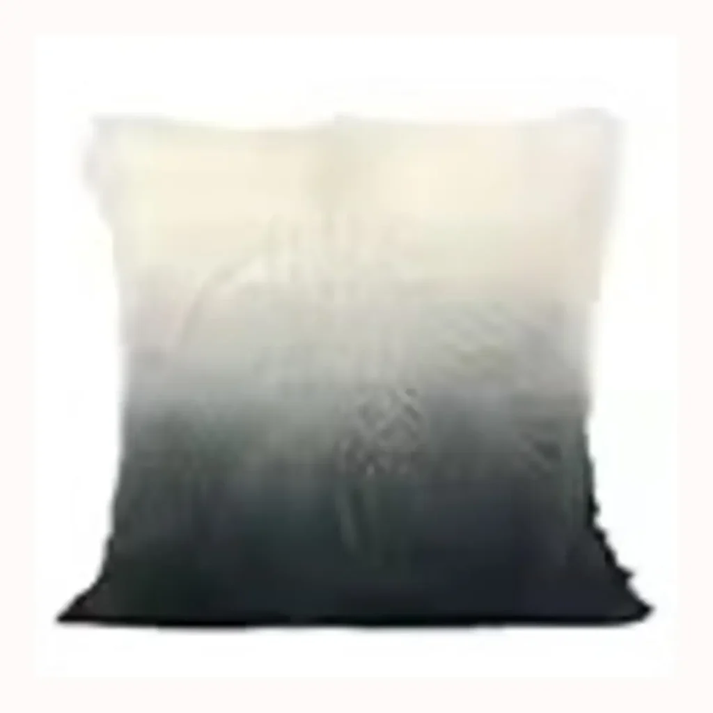 Light Ombre Goat Fur Throw Pillow