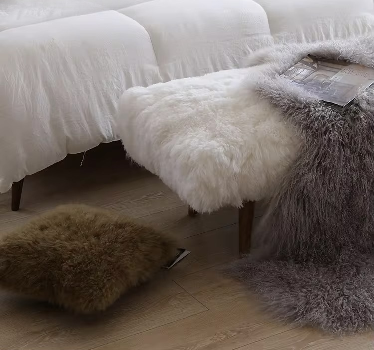 Long-Pile Sheepskin Bedroom Runner Collection
