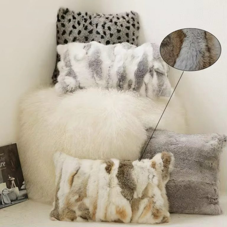 Mixed Fur Cushion and Throw Collection