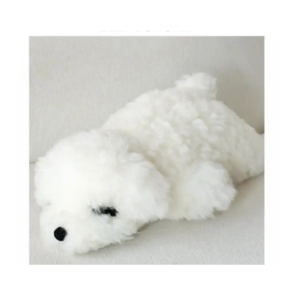 Sleeping Puppy Fur Cushion