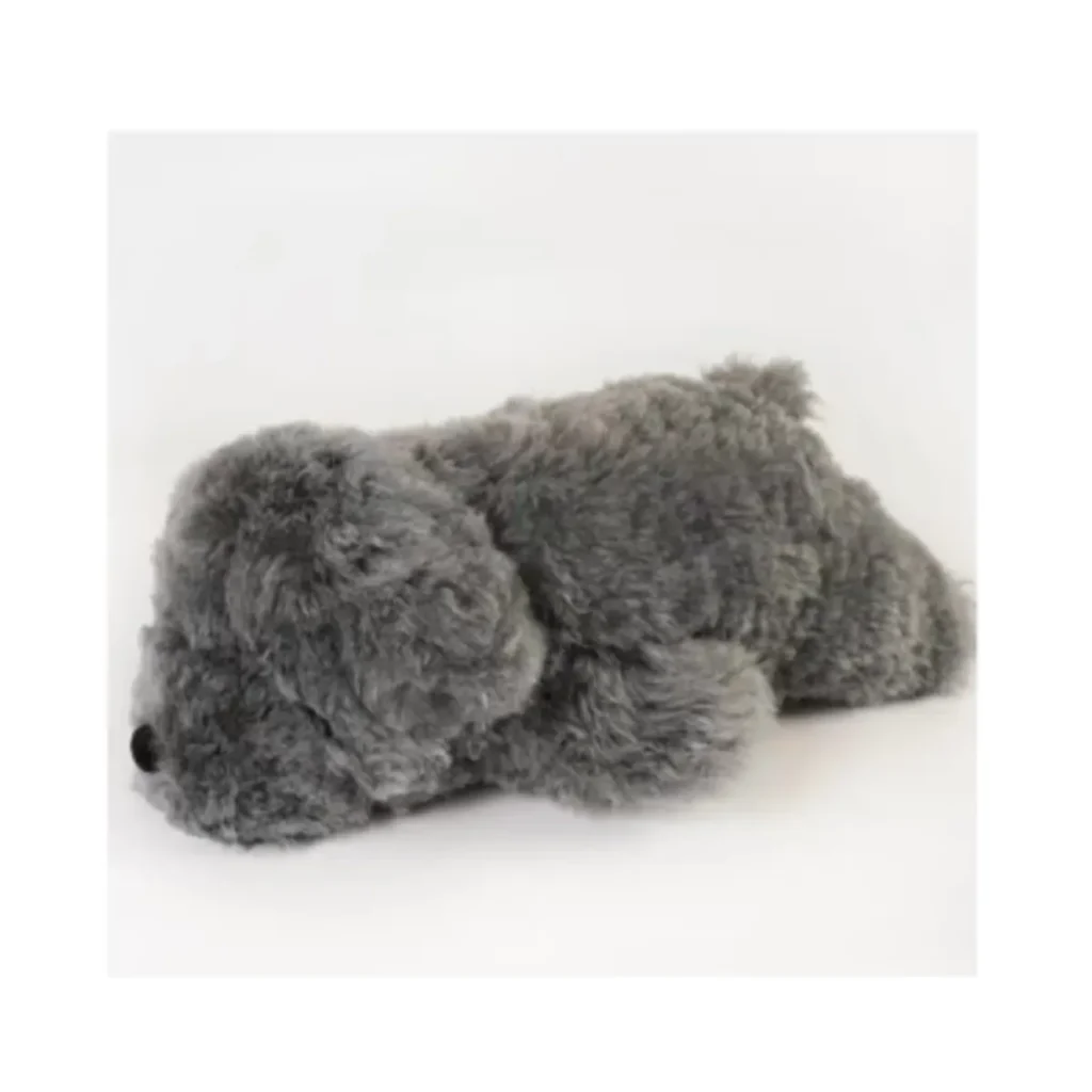 Sleeping Puppy Fur Cushion