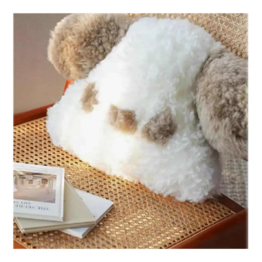 Sleeping Dog Fur Cushion