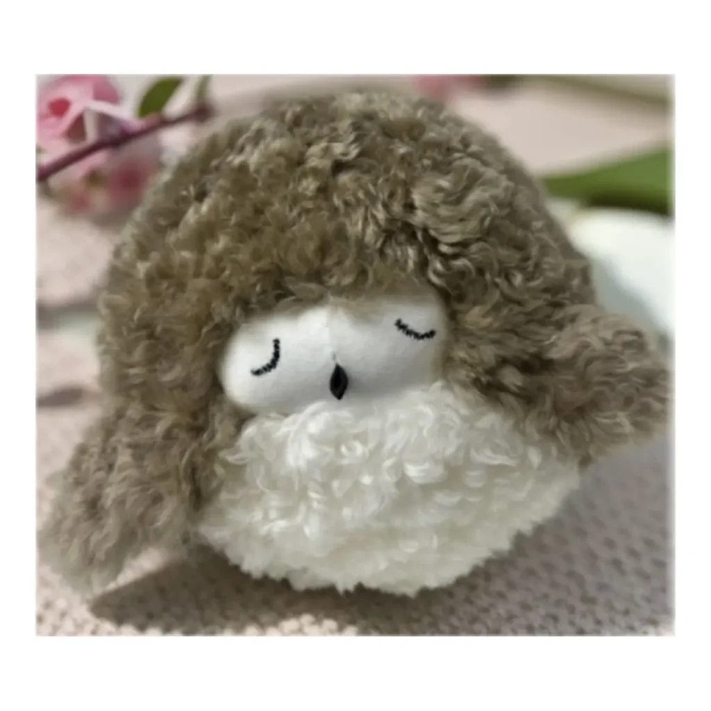 Two-Tone Lamb Fur Ball