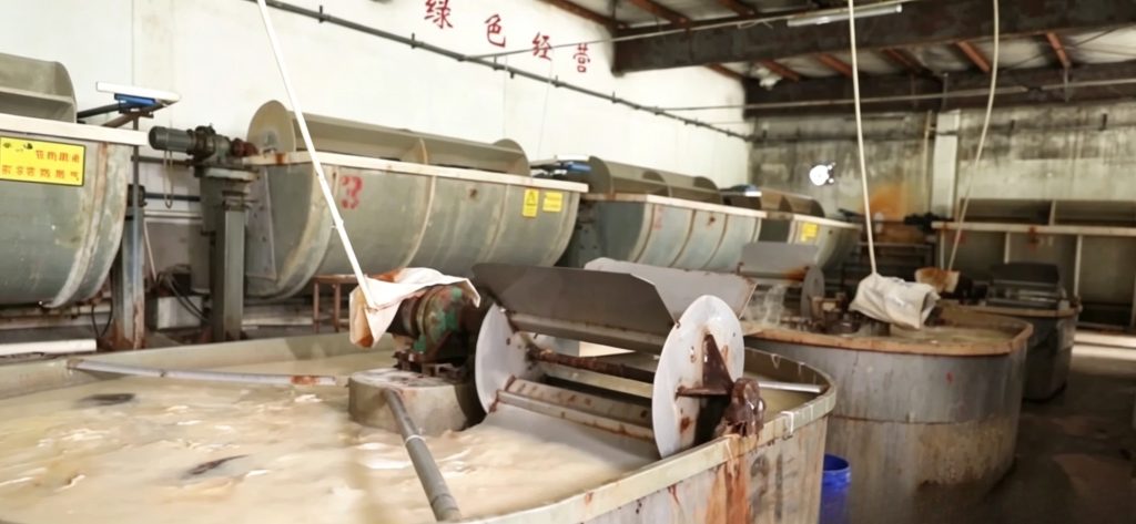 Processing drums in the production line