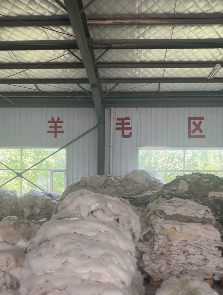 Raw material handling area