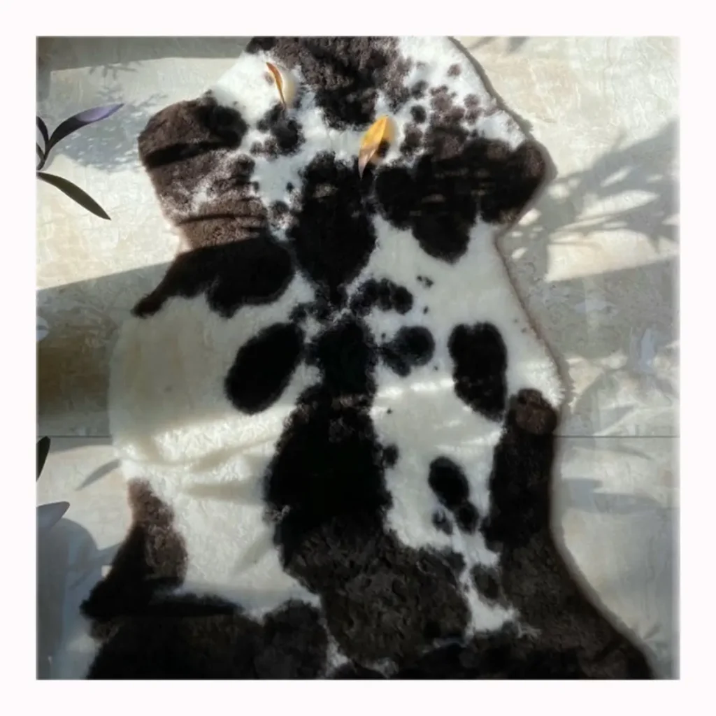Hot Sale Natural Patchwork Sheepskin Shearling Rug