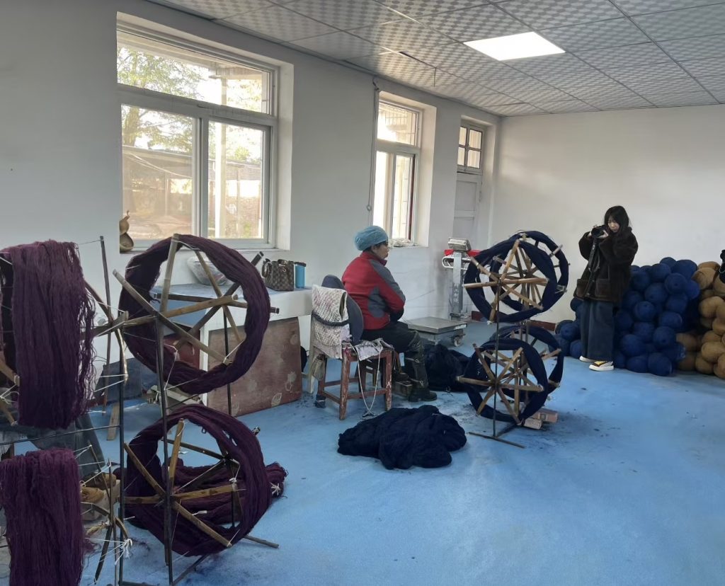 Yarn winding and preparation workshop