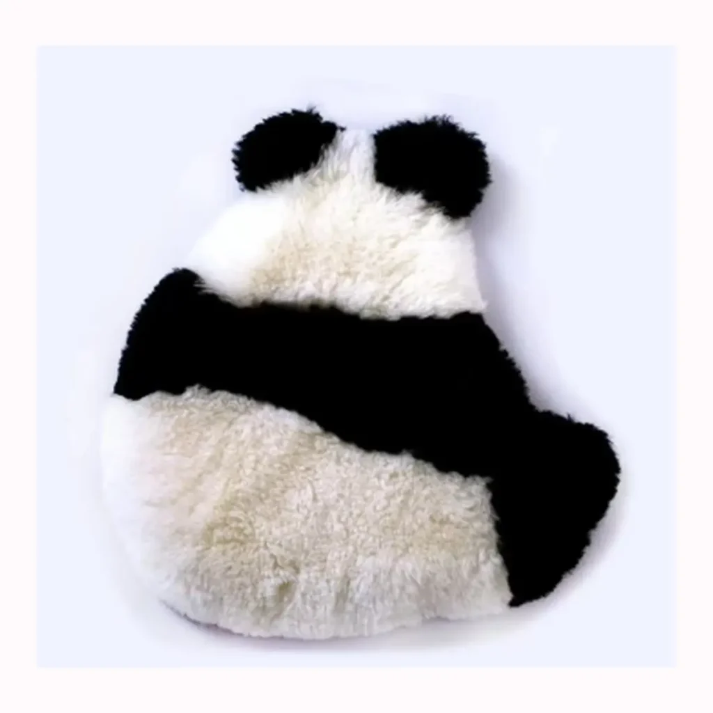 Reclining Panda Wool Seat Cushion