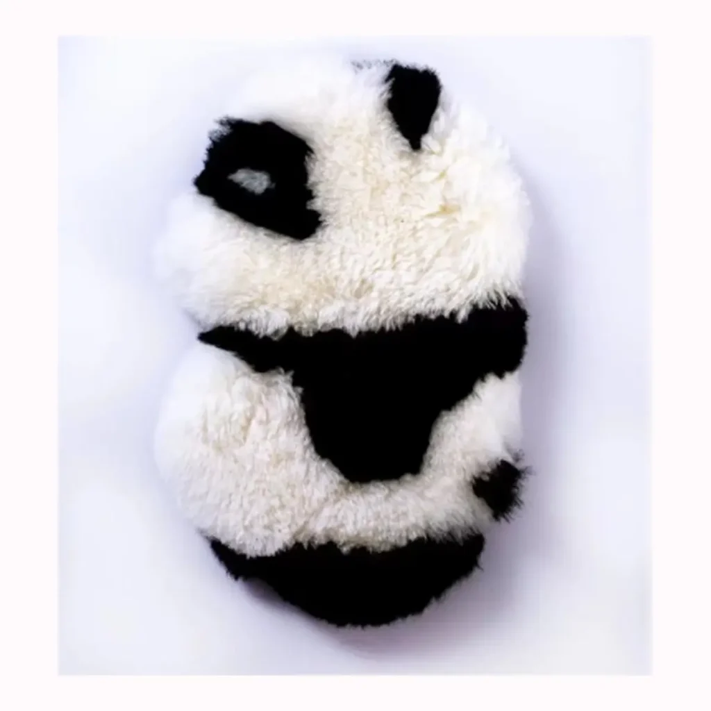 Standing Panda Wool Seat Cushion