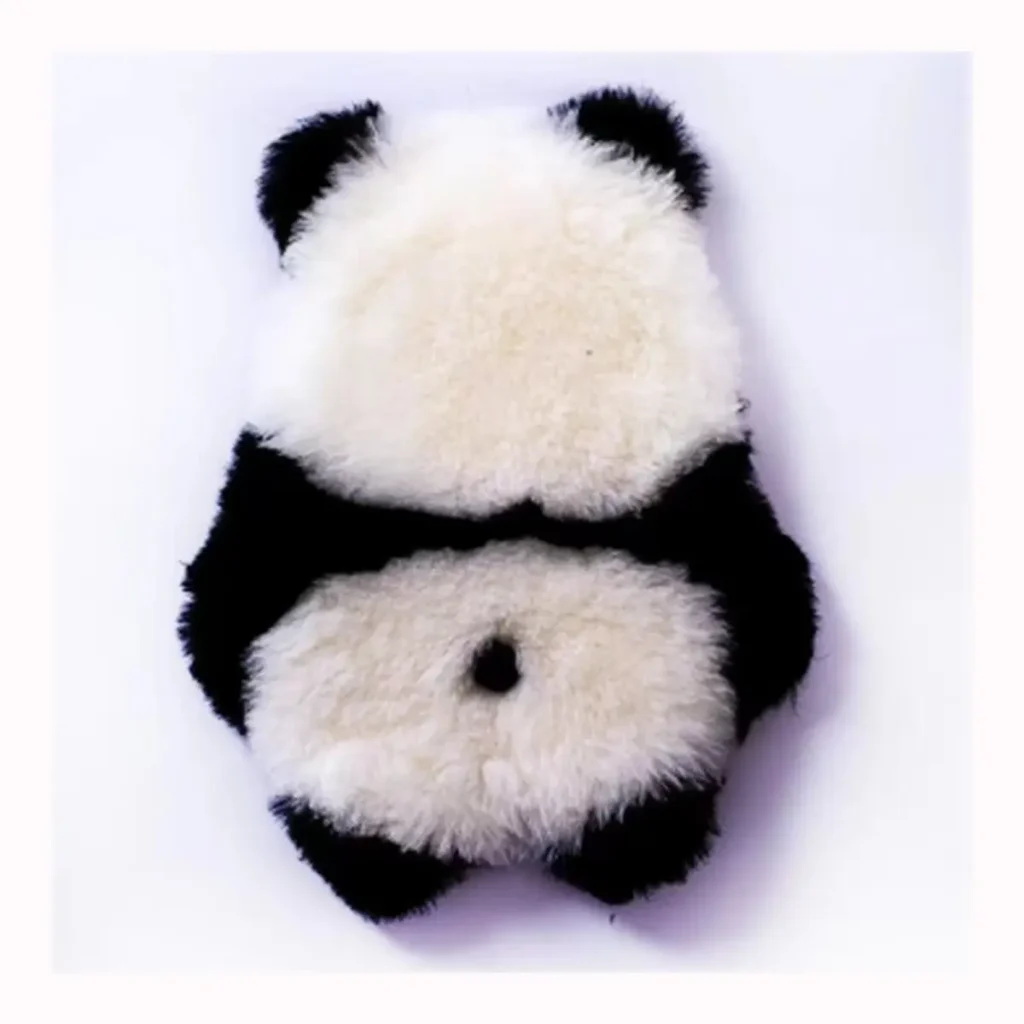Round Panda Wool Seat Cushion